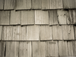 Vintage Buckhead roofing with wood shingles.