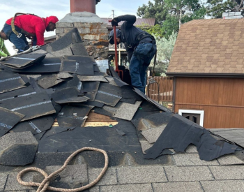 ABM Services team conducting roof installation in Sandy Springs