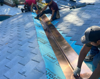 ABM Services team performing roof repair in Eatonton ahead of fall