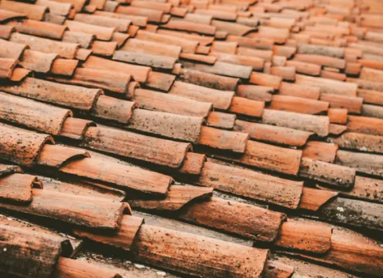 Clay roof tiles